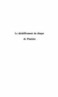 Cover Dechiffrement du disque de phaistos (eBook, PDF)
