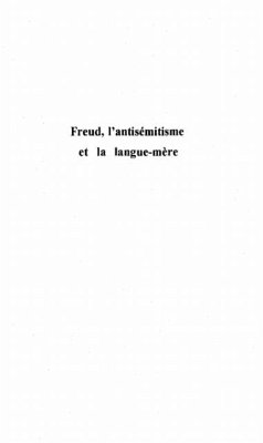 Cover Freud l'antisemitisme et la langue mere (eBook, PDF)