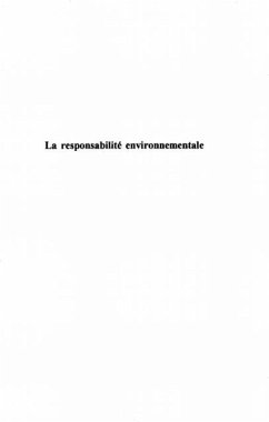 Cover LA RESPONSABILITE ENVIRONNEMENTALE (eBook, PDF)