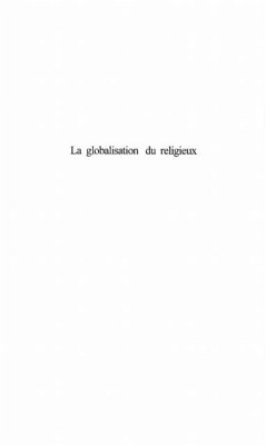 GLOBALISATION DU RELIGIEUX (eBook, PDF)