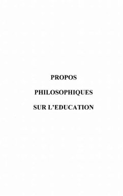 Cover Propos philosophiques sur l'education (eBook, PDF)