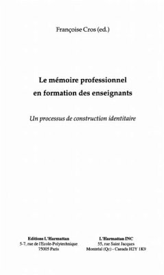 Cover LE MEMOIRE PROFESSIONNEL EN FORMATION DES ENSEIGNANTS (eBook, PDF)