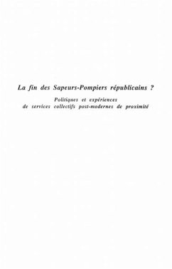 Cover Fin des sapeurs pompiers republicains? (eBook, PDF)