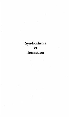 SYNDICALISME ET FORMATION (eBook, PDF) - Hugues Lenoir