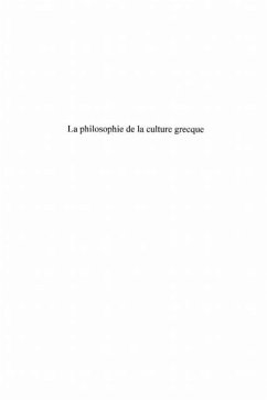 Philosophie de la culture grecque (eBook, PDF)