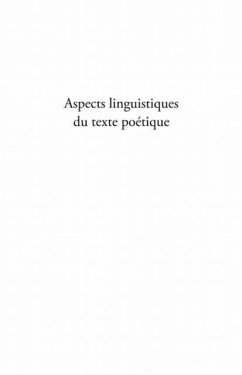 Aspects linguistiques du texte poetique (eBook, PDF) - David Banks