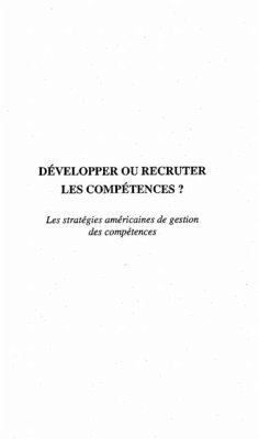 Developper ou recruter les competences ? (eBook, PDF)