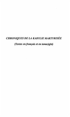 Chroniques de la kabylie martyrisee (eBook, PDF)
