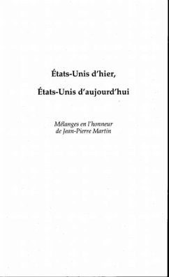 ETATS-UNIS D'HIER, ETATS-UNIS D'AUJOURD'HUI (eBook, PDF)