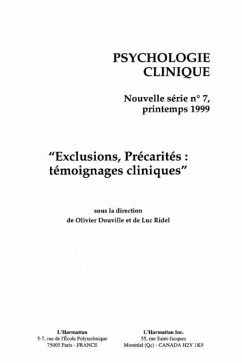 EXCLUSIONS, PRECARITES : TEMOIGNAGES CLINIQUES (eBook, PDF)