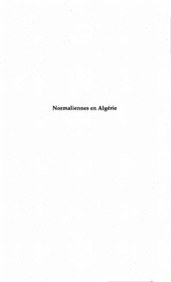 NORMALIENNES EN ALGERIE (eBook, PDF)