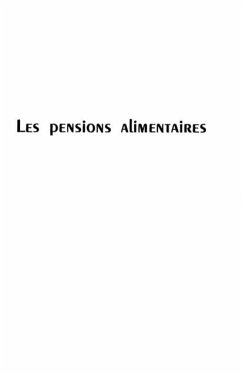 Cover Pensions alimentaires (eBook, PDF)