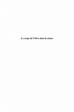 Le corps de l'eleve dans la classe (eBook, PDF)