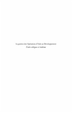 La gestion des Operations d'Aide au Developpement (eBook, PDF) La gestion des Operations d'Aide au Developpement (eBook, PDF)
