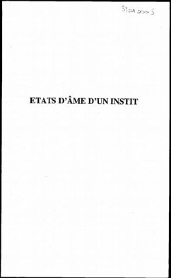 Cover ETATS D'AME D'UN INSTIT (eBook, PDF)
