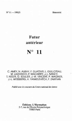 Futur Anterieur 11 (eBook, PDF)