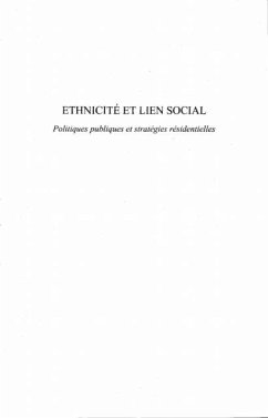 Cover Ethnicite et lien social (eBook, PDF)
