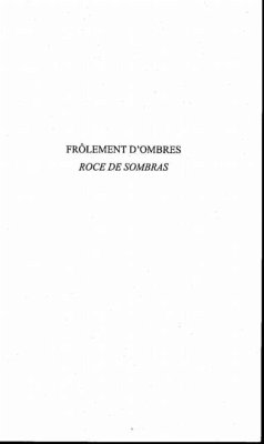 Frolement d'ombres (eBook, PDF)