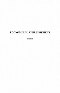 Cover Economie du vieillissement (eBook, PDF)