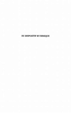 Cover DU DISPOSITIF RYTHMIQUE (eBook, PDF)