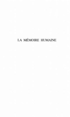 LA MEMOIRE HUMAINE (eBook, PDF)