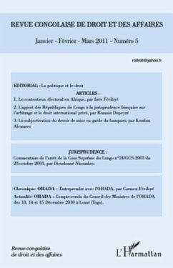 Revue congolaise de droit des affaires N(deg) 5 (eBook, PDF)