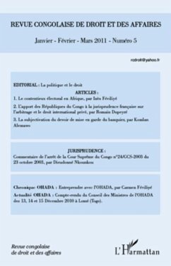 Cover Revue congolaise de droit des affaires N(deg) 5 (eBook, PDF)