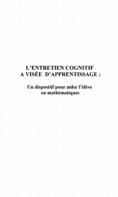 Cover Entretien cognitif a visse d'apprentissa (eBook, PDF)