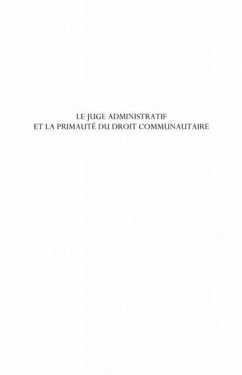 Le juge administratif et la primaute du (eBook, PDF)