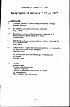 Geographie et cultures n(deg)22 (eBook, PDF)