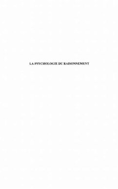 Cover La psychologie du raisonnement (eBook, PDF)