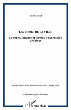 Cover Codes de la ville. cultures langues et f (eBook, PDF)