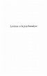 Levinas et la psychanalyse: enquete sur... - Bild 1