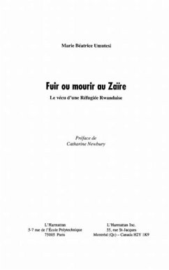 FUIR OU MOURIR AU ZA RE eBook PDF von Umutesi Marie Beatrice