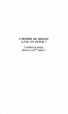 Cover Homme de demain a-t-il un futur? (eBook, PDF)