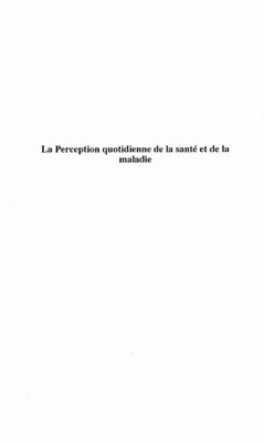 La perception quotidienne de la sante et de la maladie (eBook, PDF)