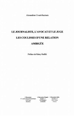 Le journaliste, l'avocat et lejuge (eBook, PDF) - Civard Racinais Alexandrine