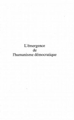 L'emergence de l'humanisme Democratique (eBook, PDF)