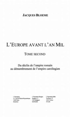 Europe avant l'an mil t. 2 (eBook, PDF)