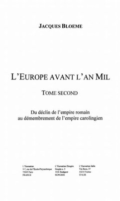 Europe avant l'an mil t. 2 (eBook, PDF) Cover Europe avant l'an mil t. 2 (eBook, PDF)
