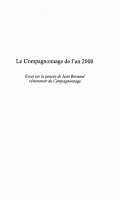 LE COMPAGNONNAGE DE L'AN 2000 (eBook, PDF)
