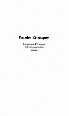 Paroles etrusques (eBook, PDF)