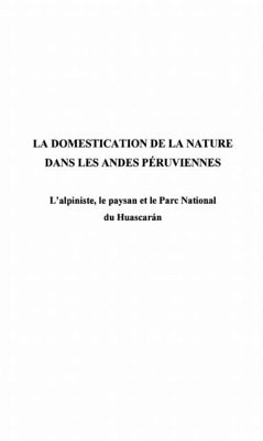 Domestication de la nature dans les ande (eBook, PDF)