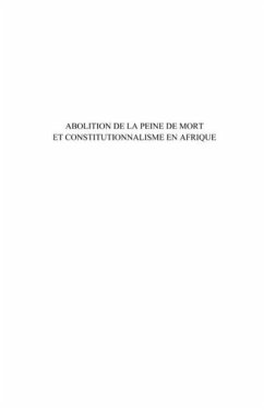 Abolition de la peine de mort et constitutionnalisme en afri (eBook, PDF) Abolition de la peine de mort et constitutionnalisme en afri (eBook, PDF)