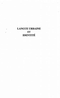 LANGUE URBAINE ET IDENTITE (eBook, PDF)