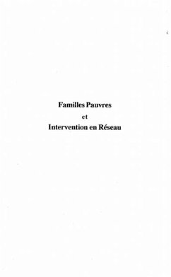 Familles pauvres et intervention en rese (eBook, PDF)