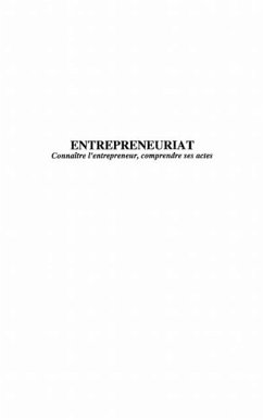 ENTREPRENEURIAT (eBook, PDF) ENTREPRENEURIAT (eBook, PDF)