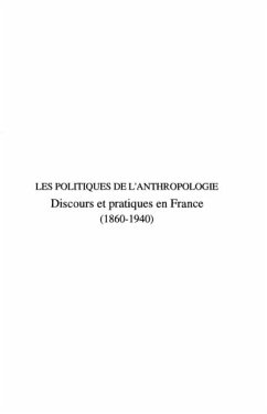 LES POLITIQUES DE L'ANTHROPOLOGIE (eBook, PDF)