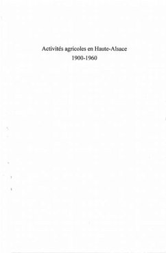 Cover Activites agricoles en haute-alsace 1900 (eBook, PDF)