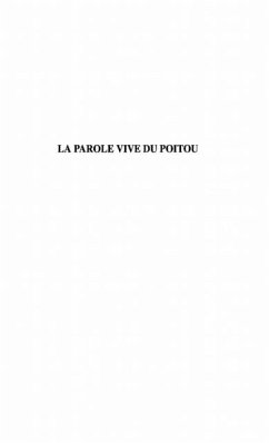 Parole vive du poitou (eBook, PDF)
